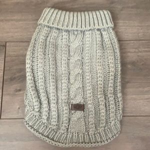 Ugg gray knit dog sweater